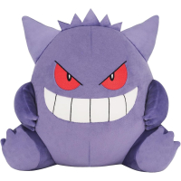 Officiële Pokemon knuffel squishy Gengar knuffel kussen 31cm, San-ei Potehagu